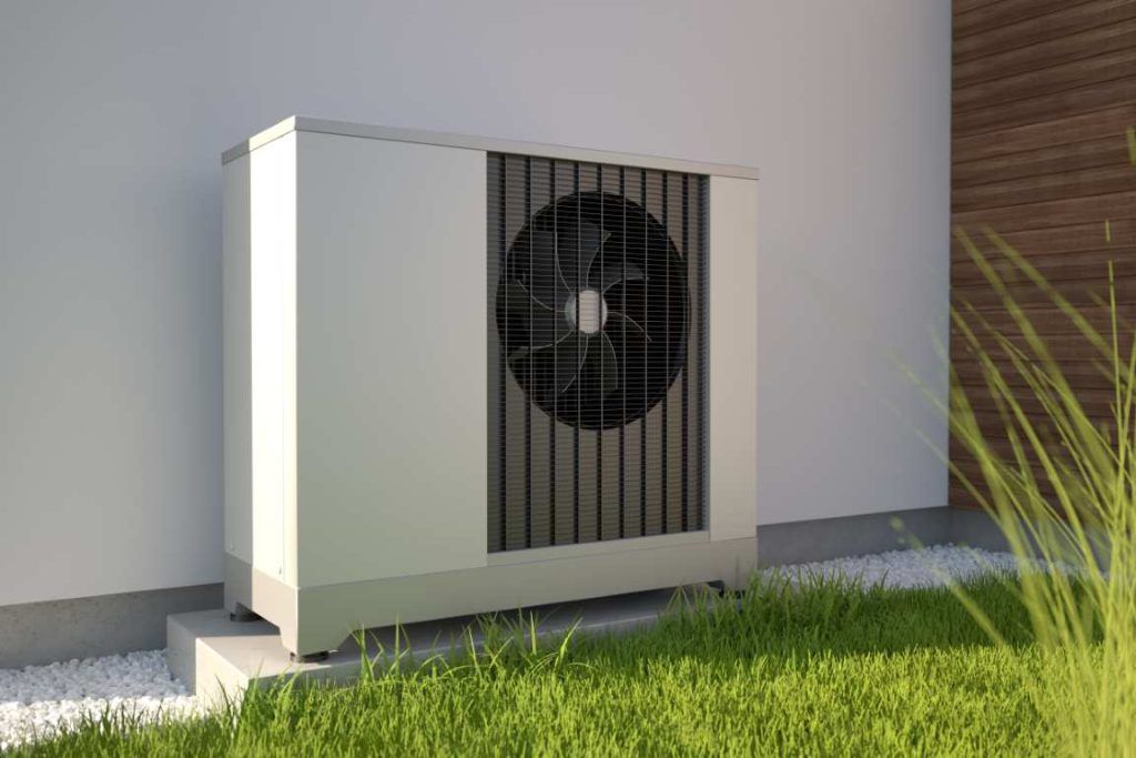Heat Pump Outside Building